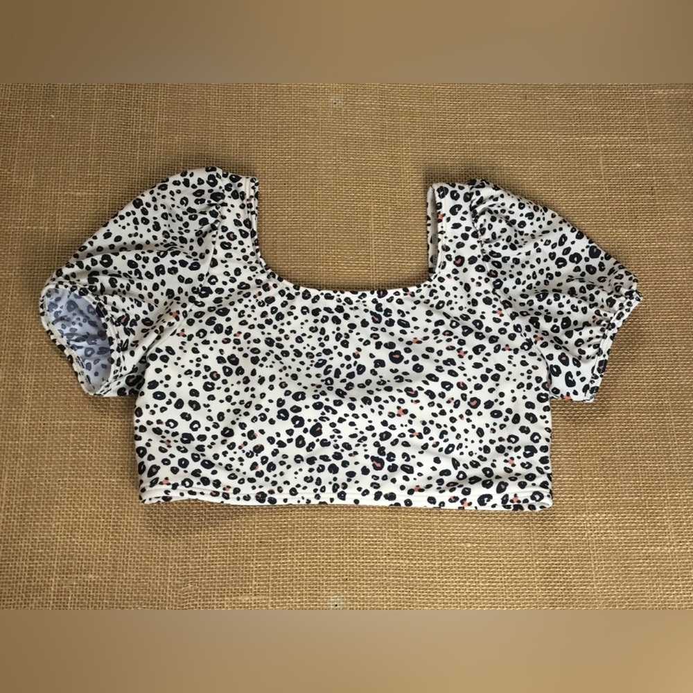 Cat & Jack Girls Two-piece Animal Print Swimsuit Set Size XL(14) - K723 - Picture 5 of 14